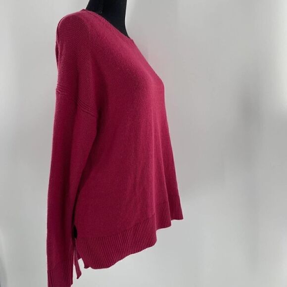 NWT Chelsea28 High/Low Crewneck Sweater Burgundy Berry Size XS - Picture 5 of 12